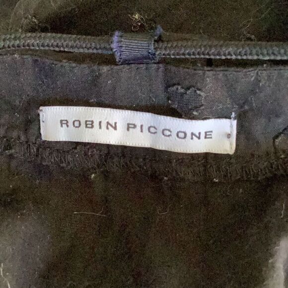 Robin Piccone Natalie Black Beach Cover Up Tunic Women’s XS - Picture 9 of 12